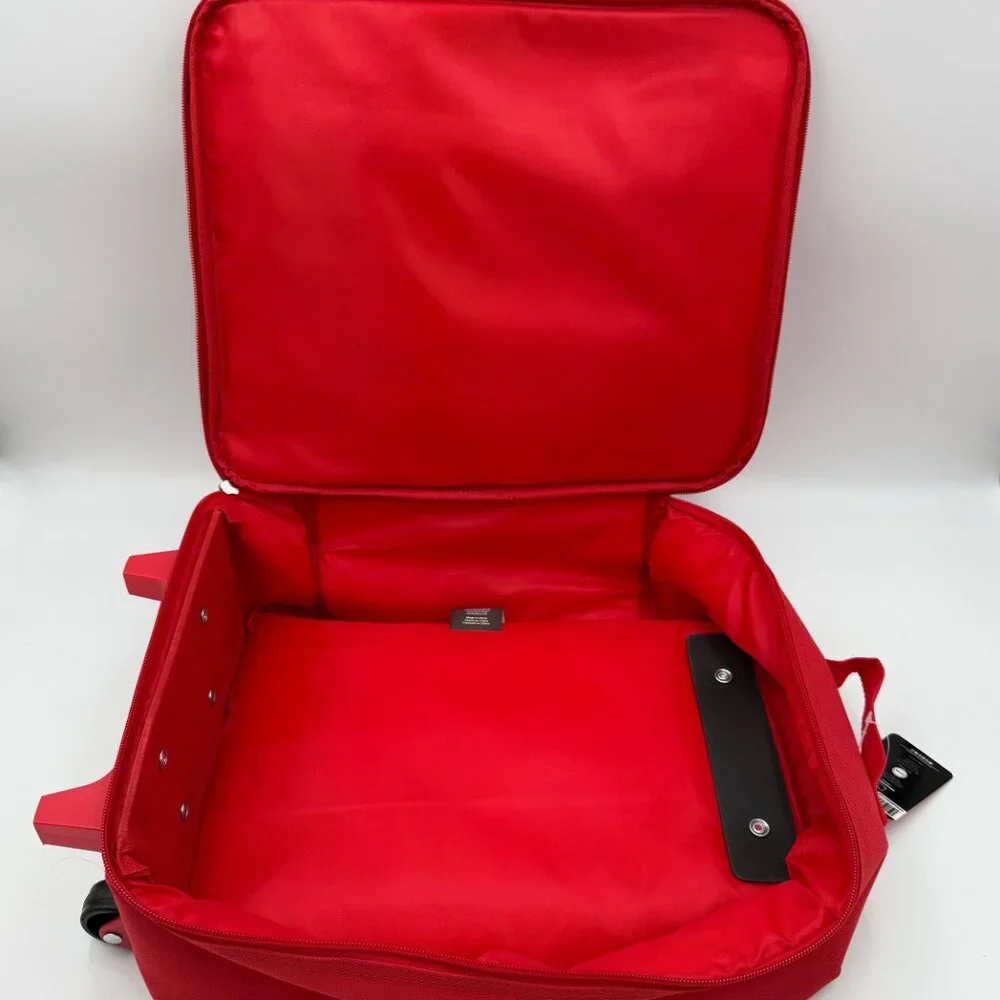 Hello Kitty Bioworld Rolling Bag Red White Polka Dot Suitcase 14